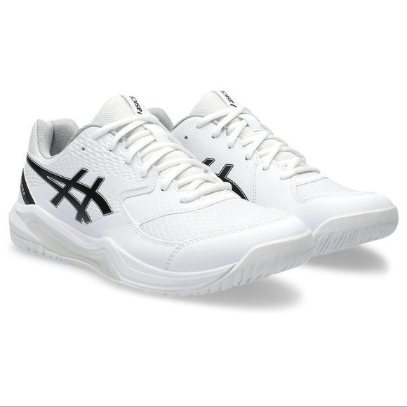 NEW Asics Dedicate 8 Gel Mens Trainers US Size 11 Black White Sneakers